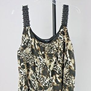 Kensie Women's Twisted Animal Sleeveless Tank Top